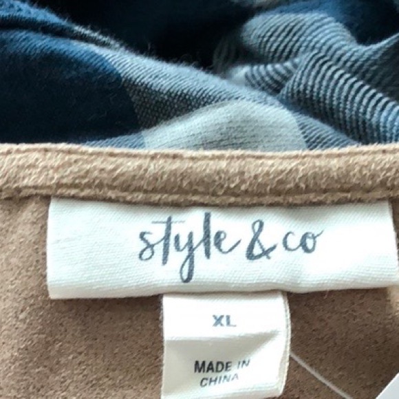 Style & Co Faux Suede Tunic - Picture 6 of 6